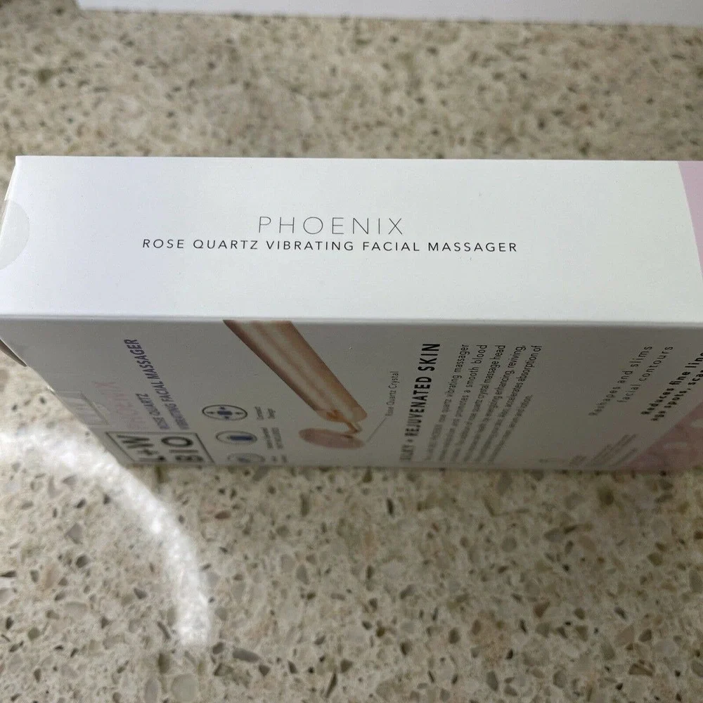 LUXE & WILLOW PHOENIX VIBRATING FACIAL MASSAGER - ROSE QUARTZ‎ (NWB/Sealed)